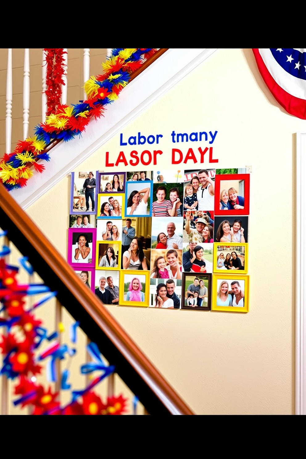 Labor Day Staircase Decorating Ideas 11