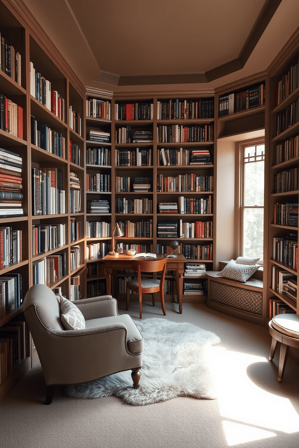 Small Home Library Design Ideas 12