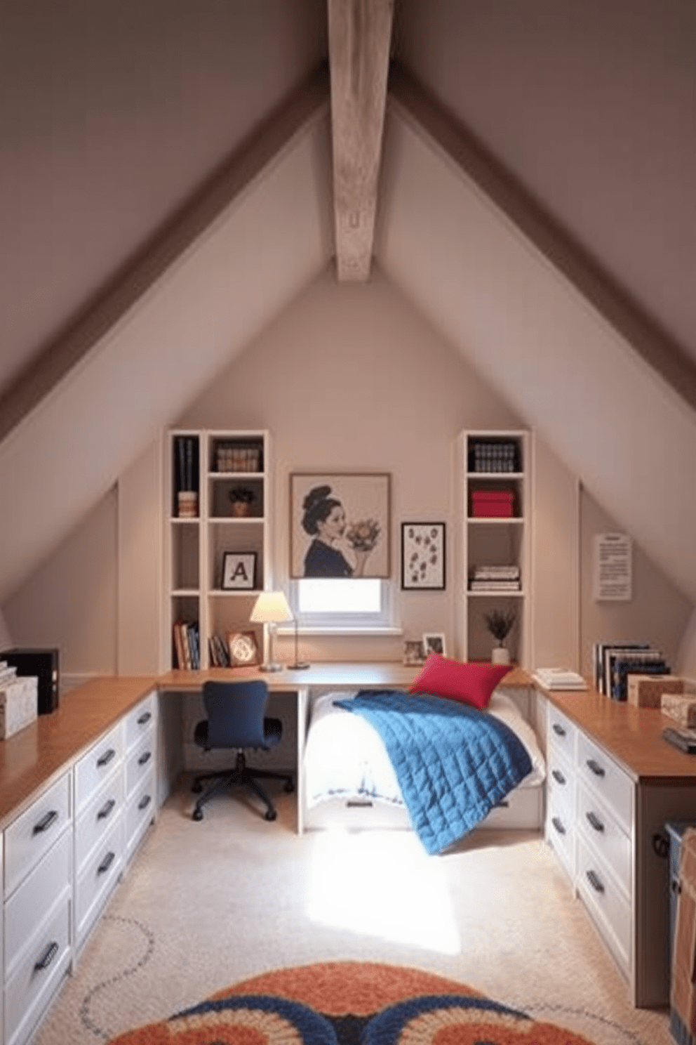 Teenager Attic Room Design Ideas 12
