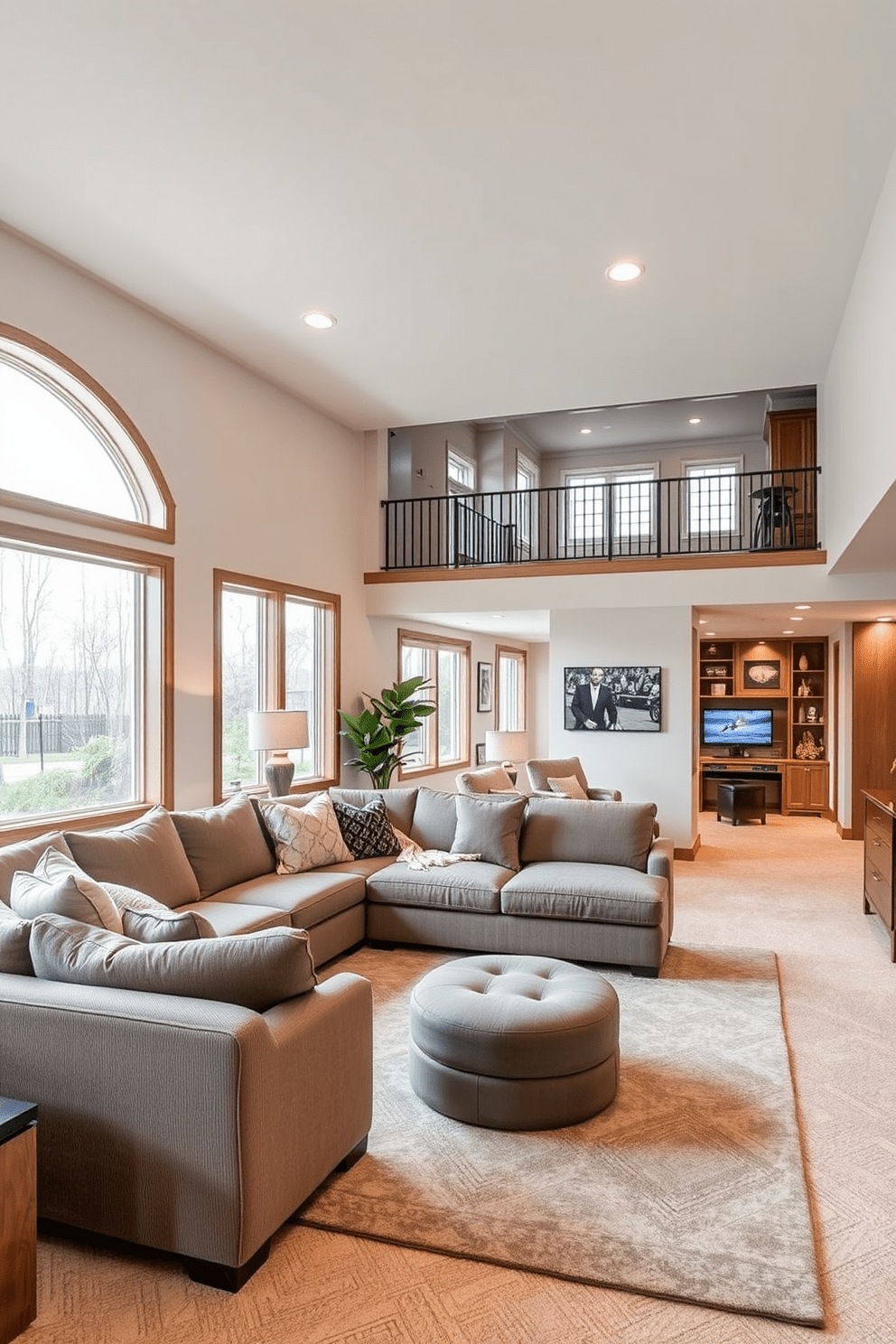 Long Basement Design Ideas 13
