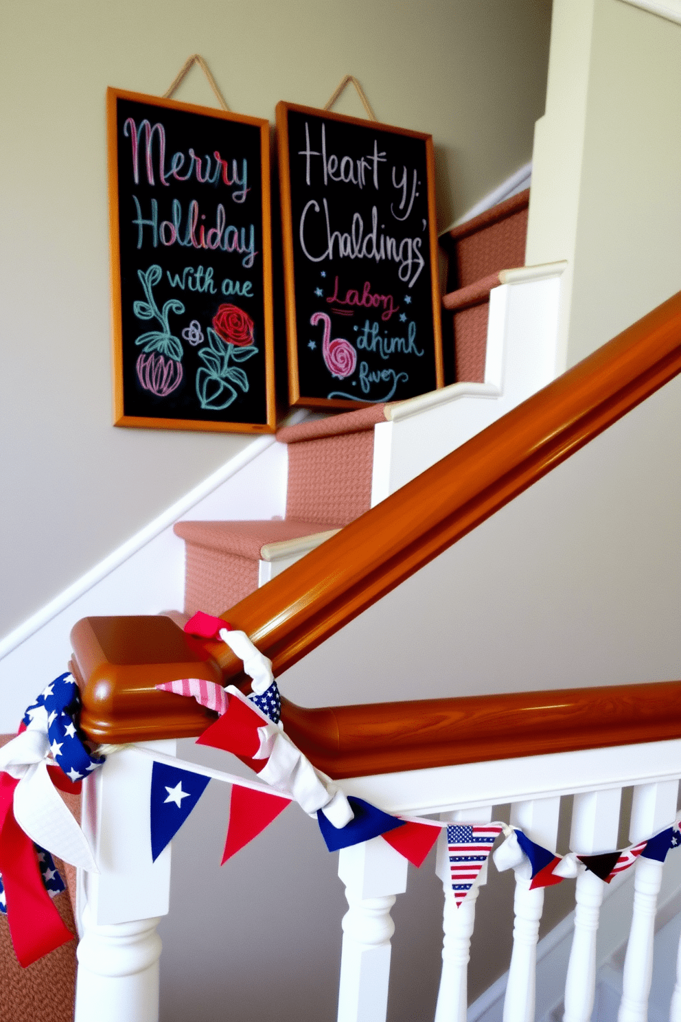 Labor Day Staircase Decorating Ideas 15