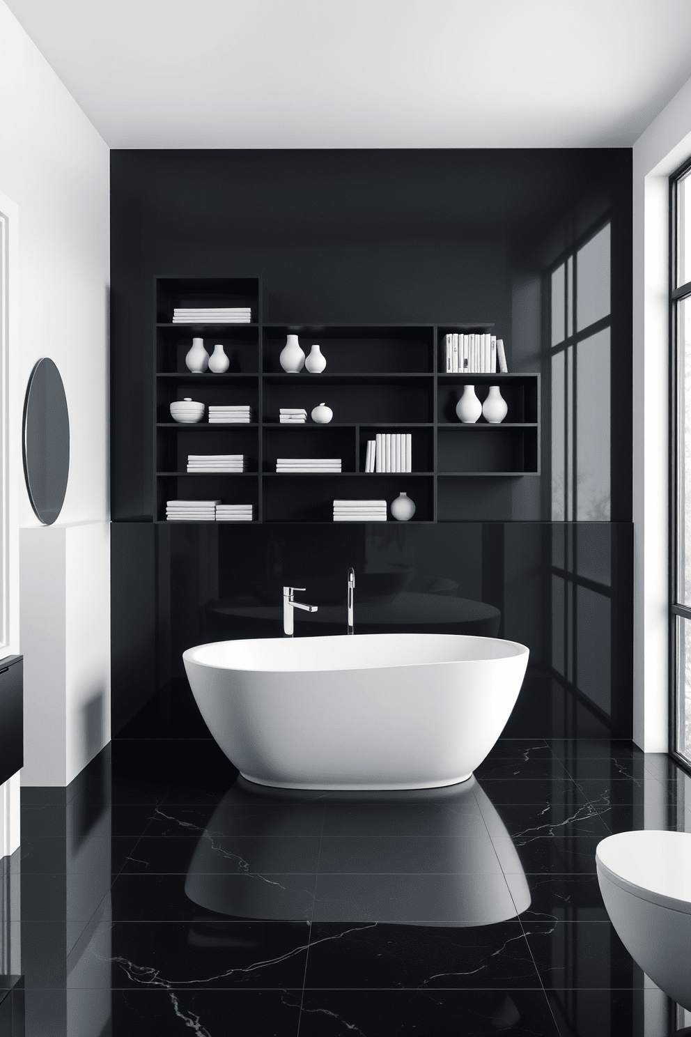 Black And White Bathroom Design Ideas 16