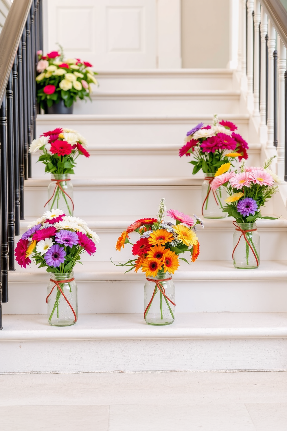 Labor Day Staircase Decorating Ideas 17