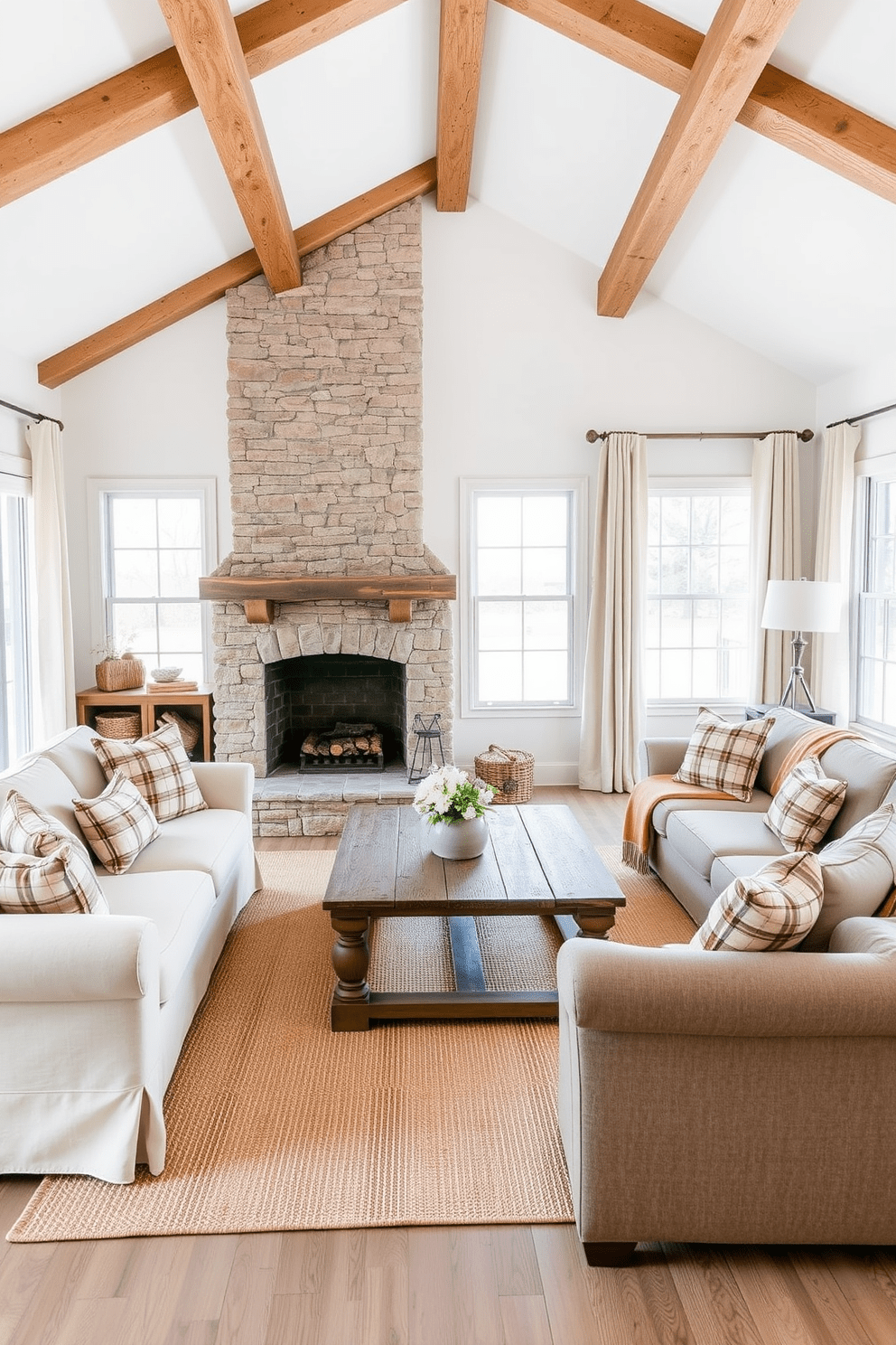 Farmhouse Living Room Design Ideas 2