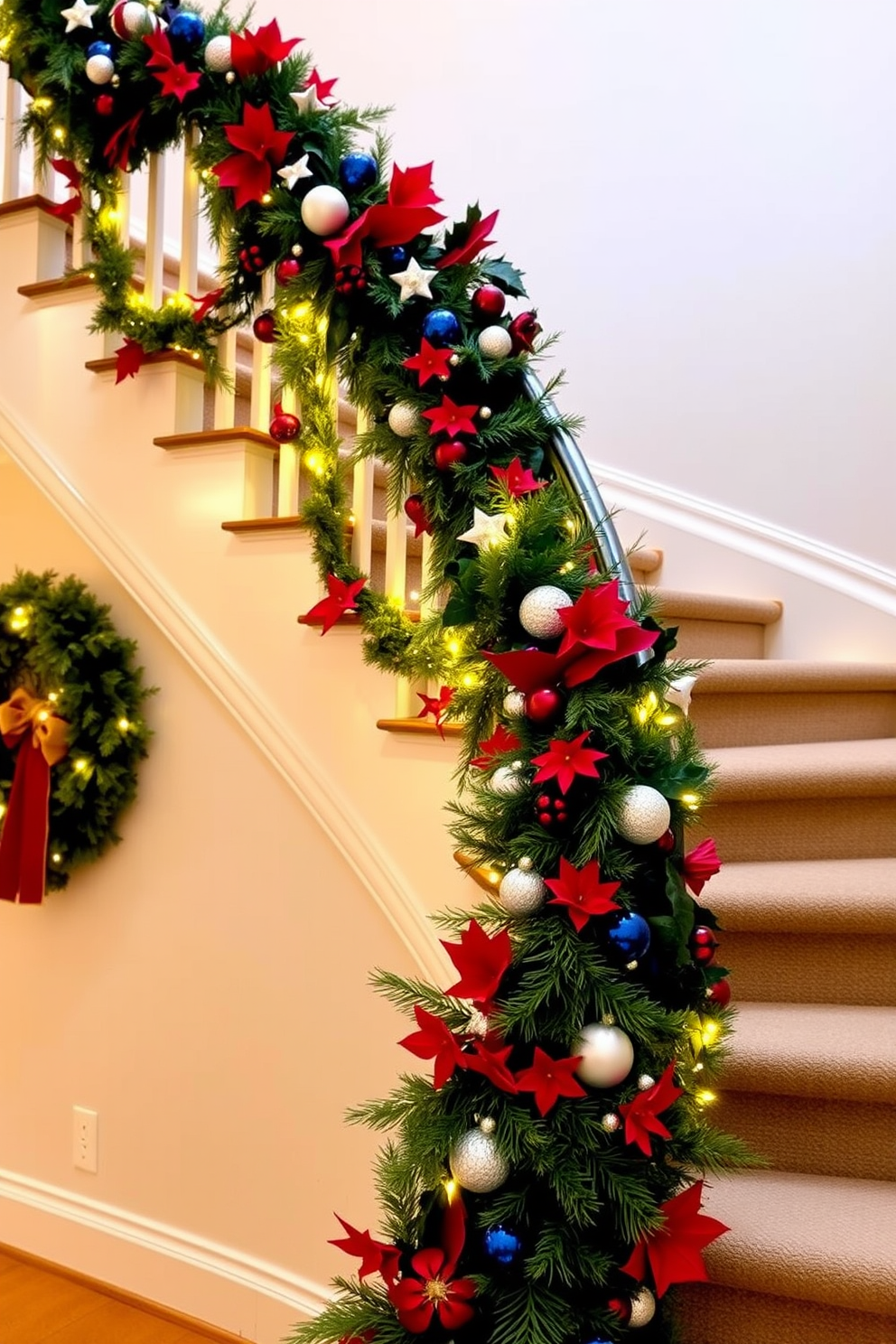 Labor Day Staircase Decorating Ideas 1