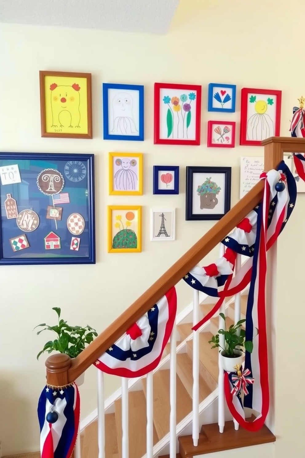 Labor Day Staircase Decorating Ideas 21