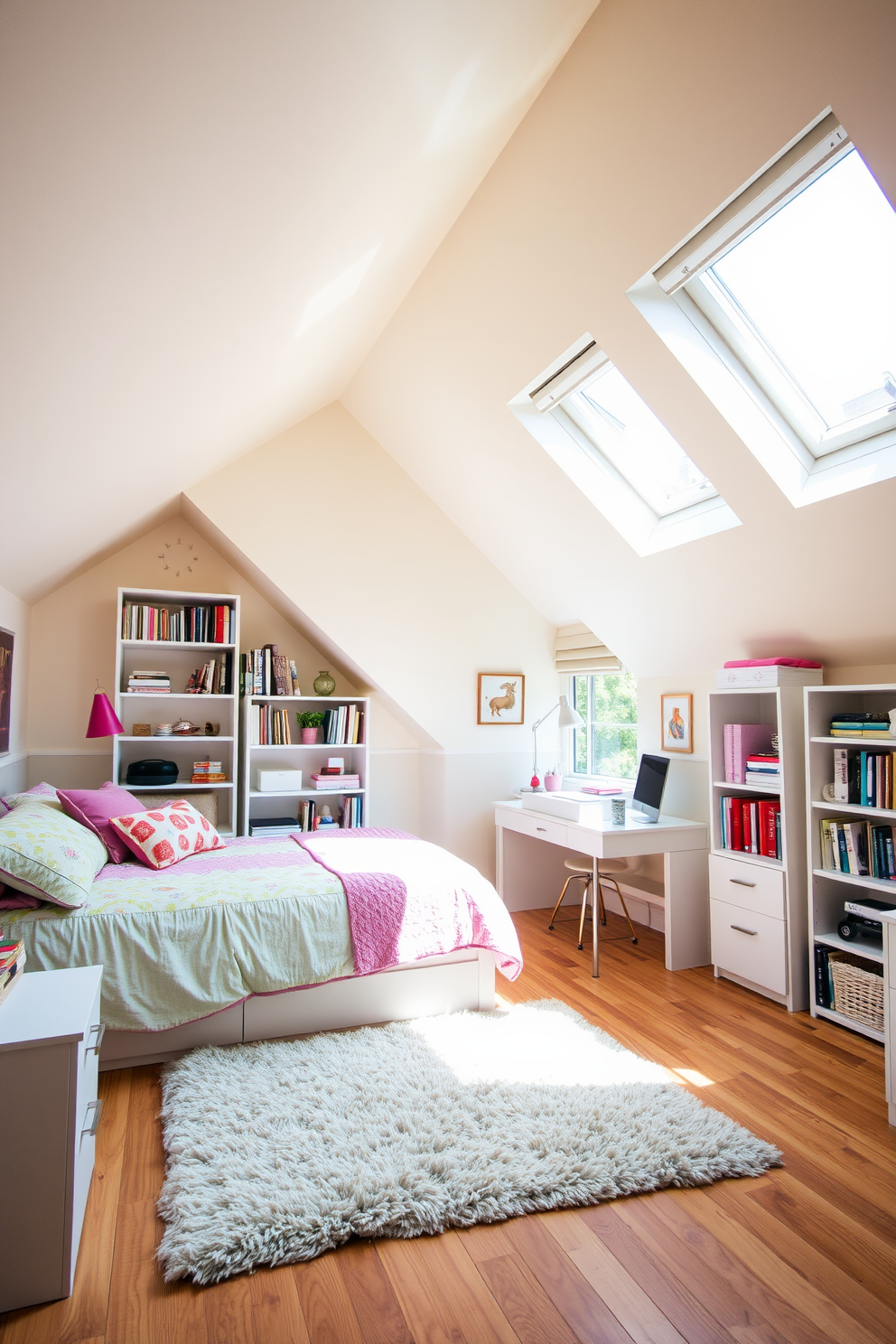 Teenager Attic Room Design Ideas 25