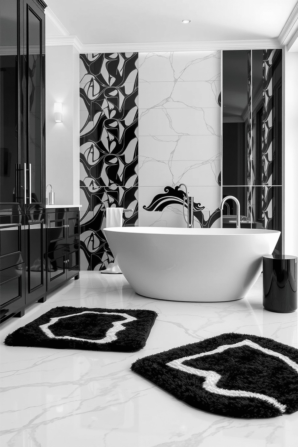 Black And White Bathroom Design Ideas 25