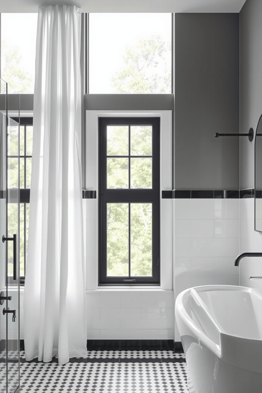 Black And White Bathroom Design Ideas 27