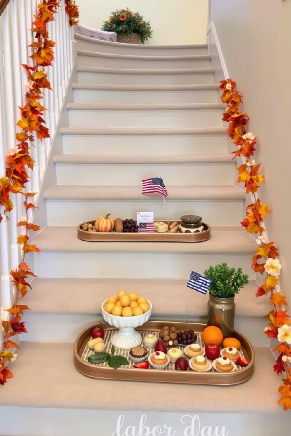 Labor Day Staircase Decorating Ideas 29