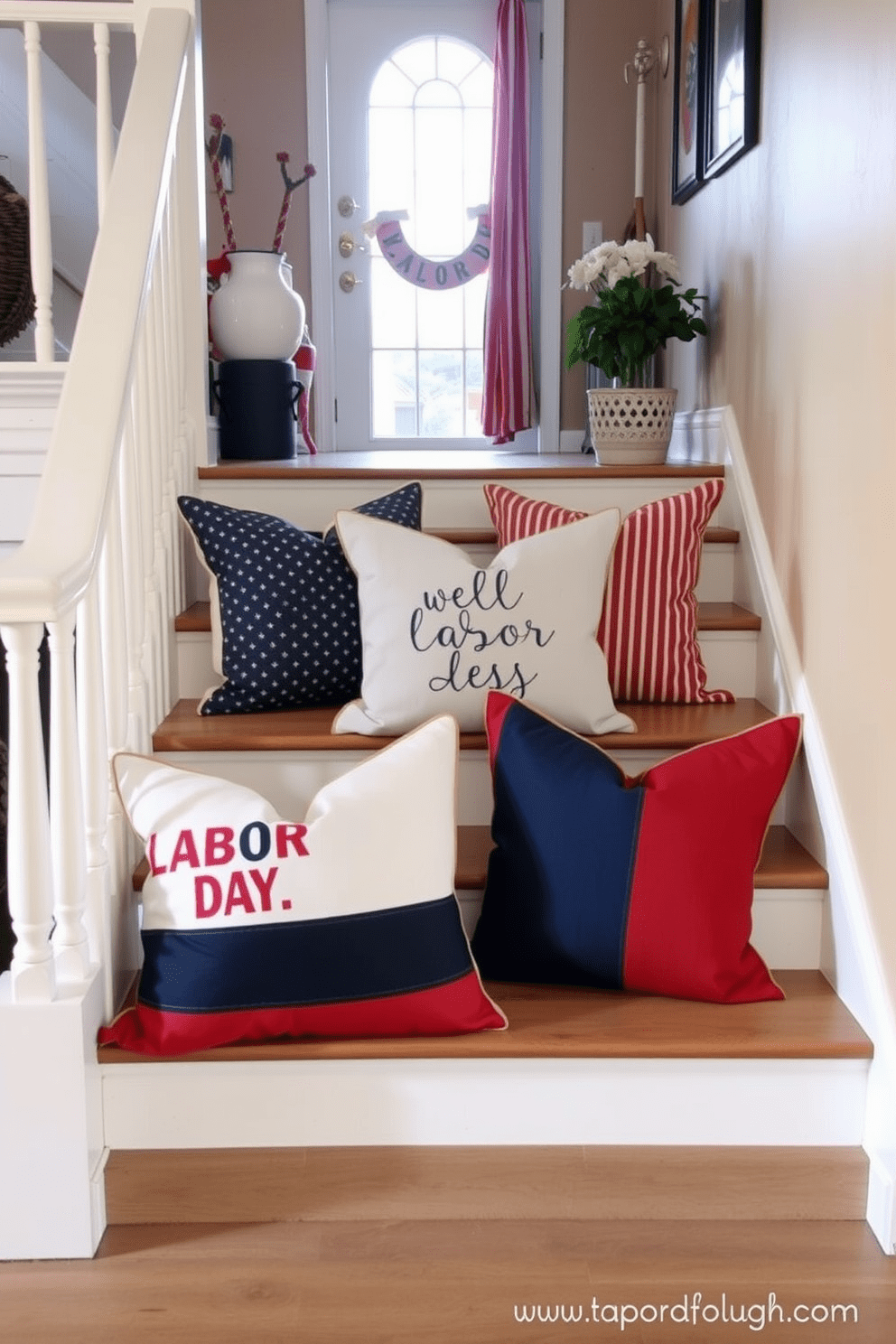 Labor Day Staircase Decorating Ideas 30