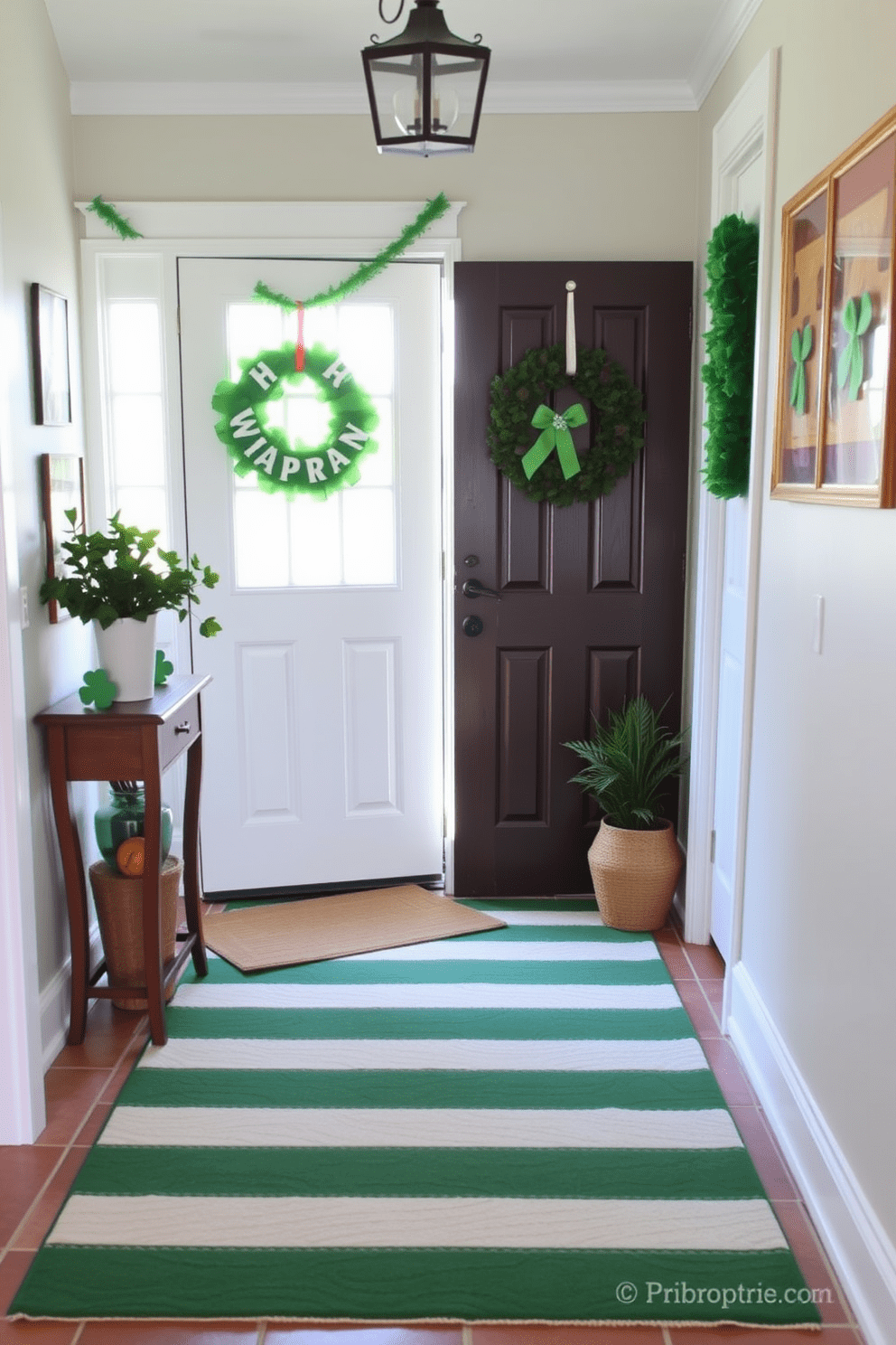 Entryway St Patricks Day Decorating Ideas 29