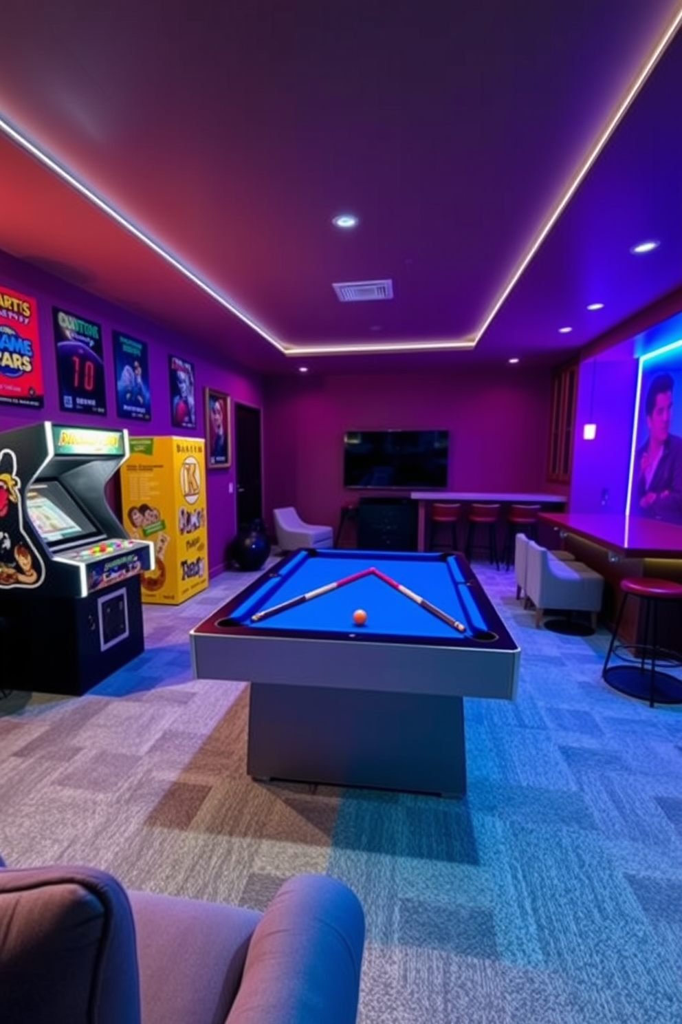 L Shaped Basement Design Ideas 3