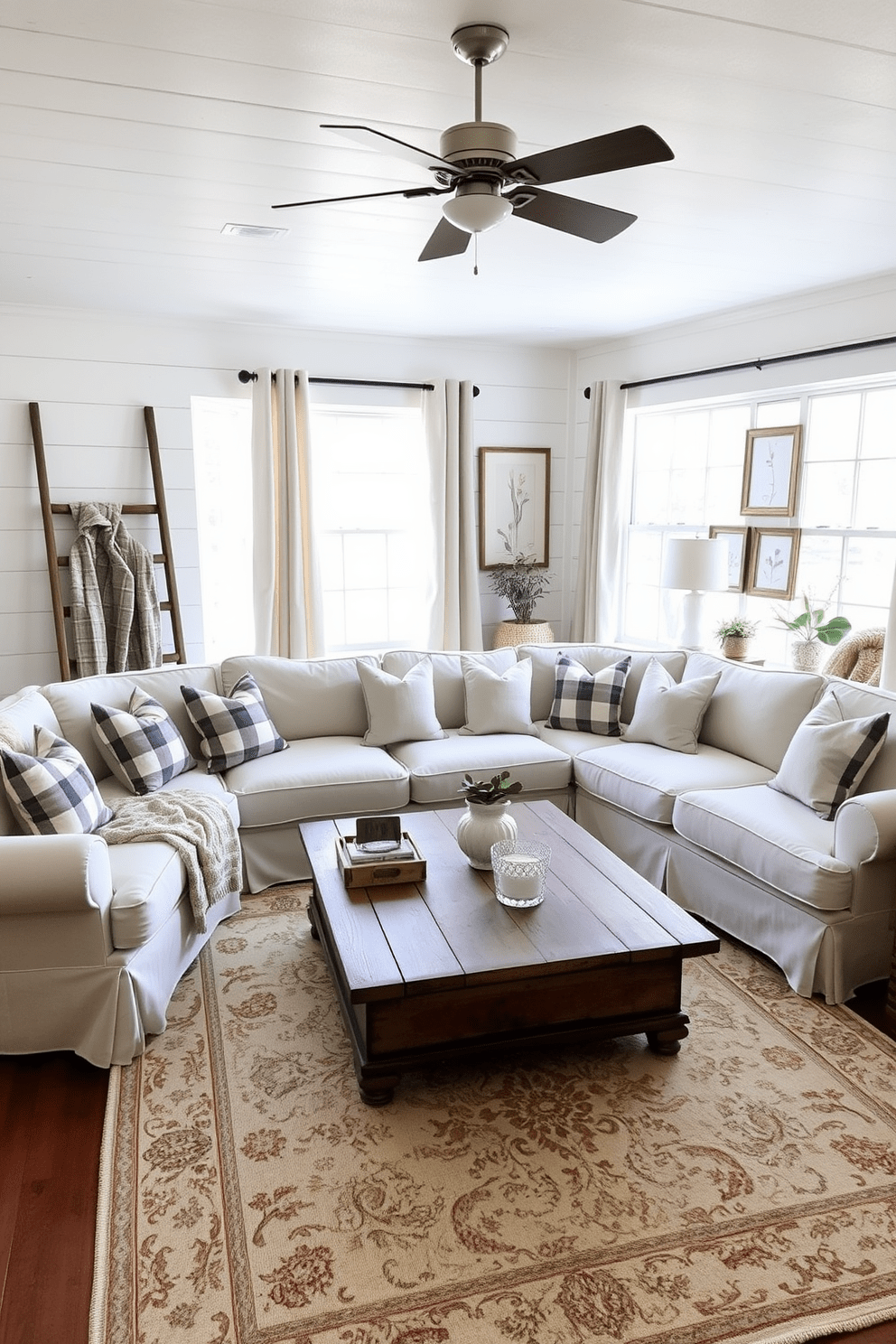 Farmhouse Living Room Design Ideas 6