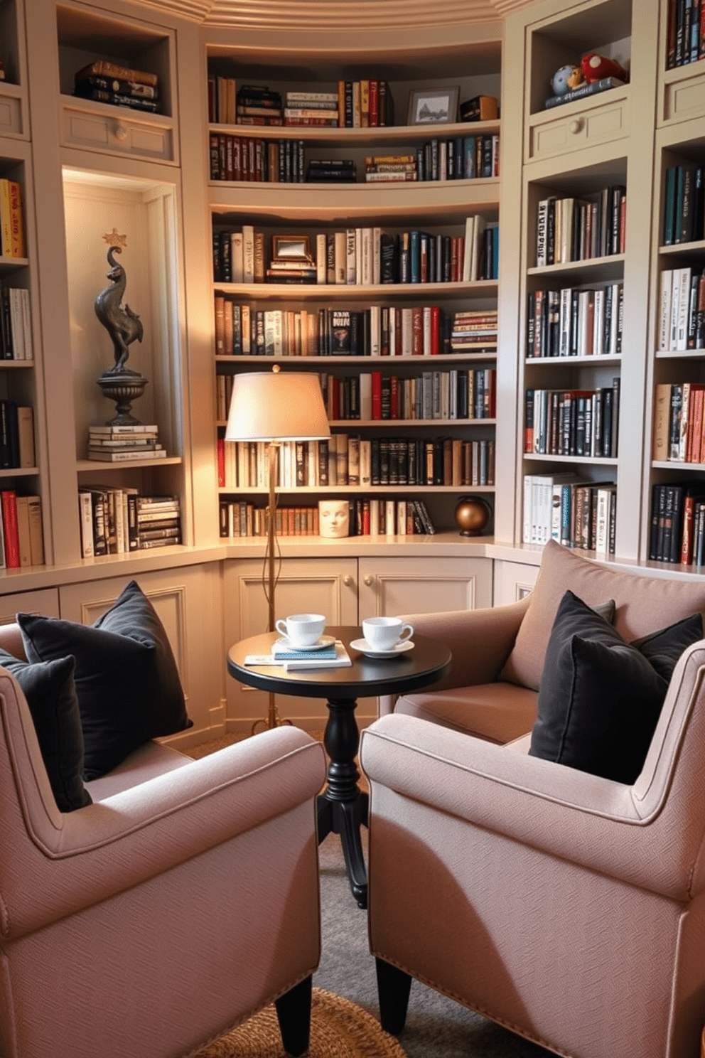 Small Home Library Design Ideas 7
