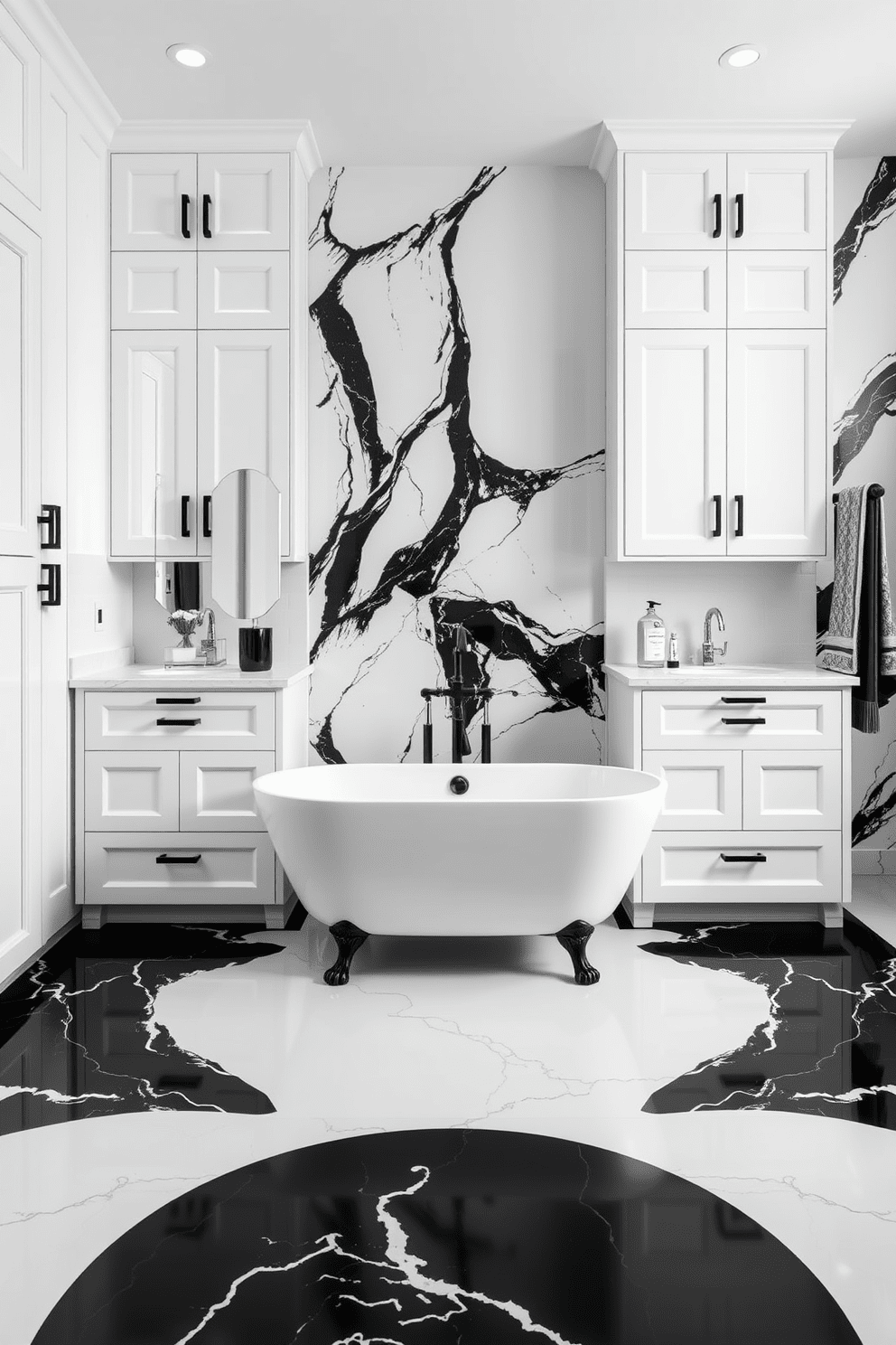 Black And White Bathroom Design Ideas 9