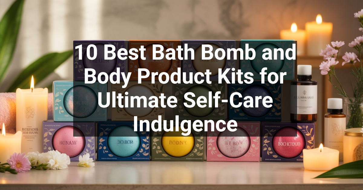 10 Best Bath Bomb and Body Product Kits for Ultimate Self-Care Indulgence