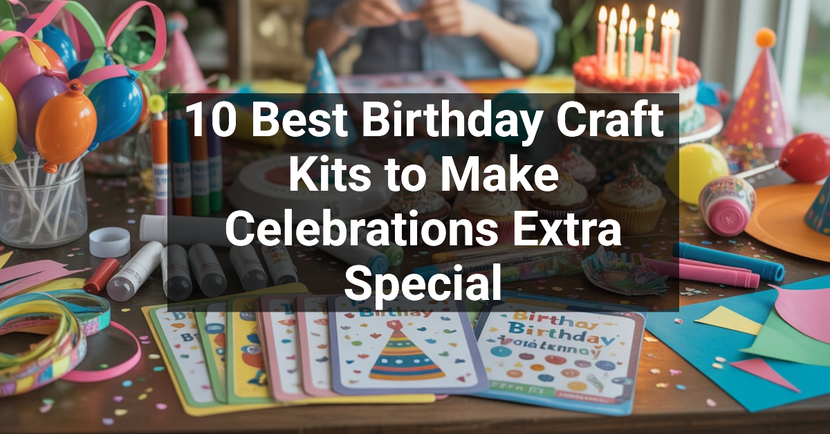 10 Best Birthday Craft Kits to Make Celebrations Extra Special