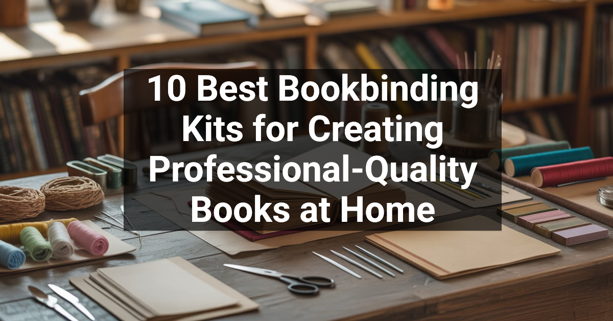 10 Best Bookbinding Kits for Creating Professional-Quality Books at Home