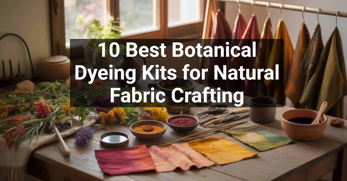 10 Best Botanical Dyeing Kits for Natural Fabric Crafting