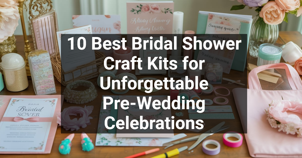10 Best Bridal Shower Craft Kits for Unforgettable Pre-Wedding Celebrations
