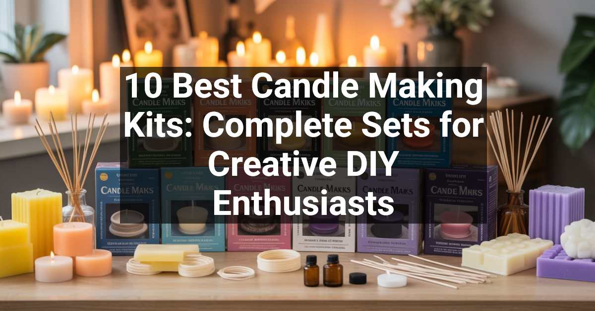 10 Best Candle Making Kits: Complete Sets for Creative DIY Enthusiasts