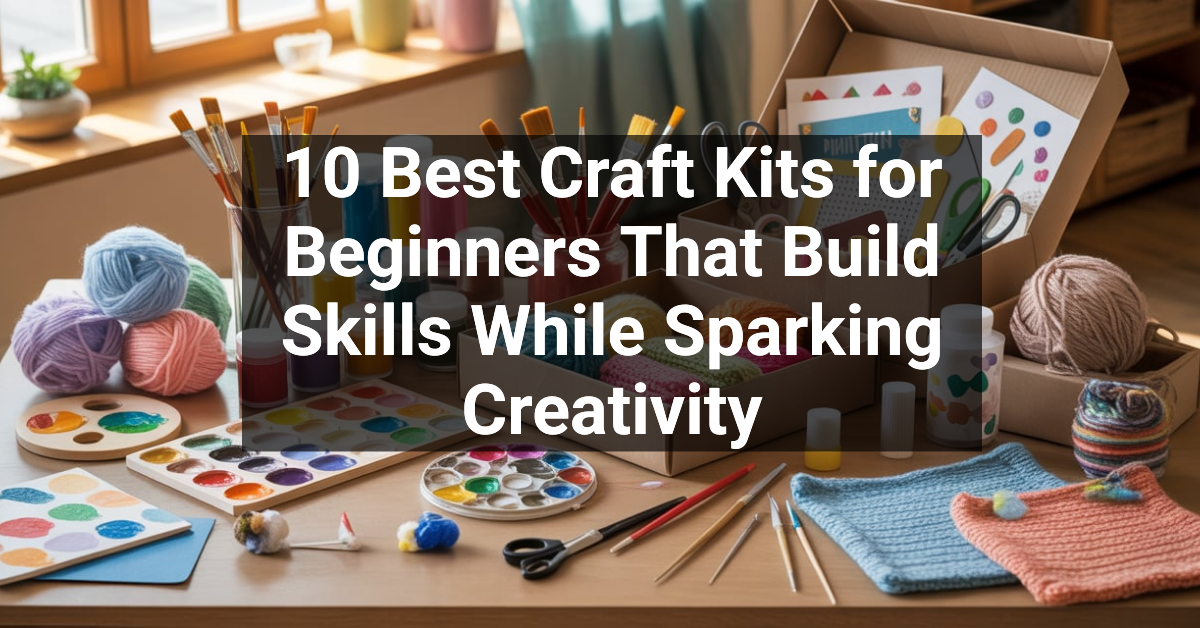 10 Best Craft Kits for Beginners That Build Skills While Sparking Creativity