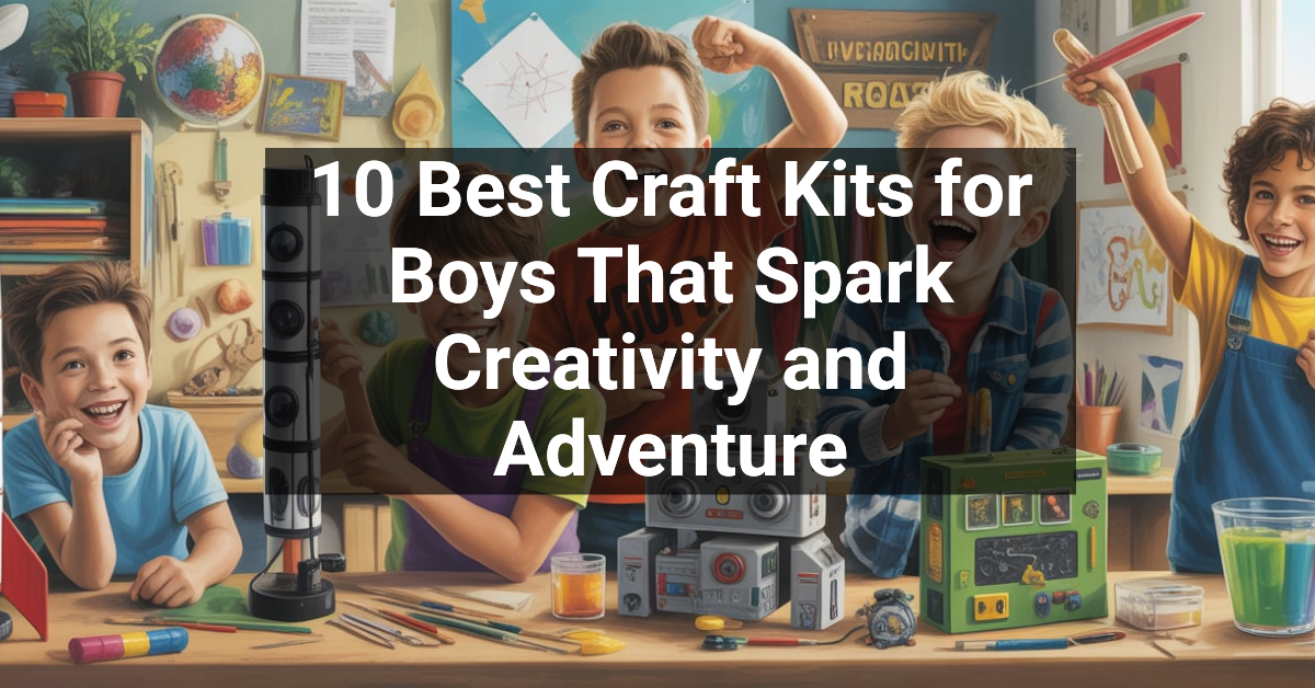 10 Best Craft Kits for Boys That Spark Creativity and Adventure