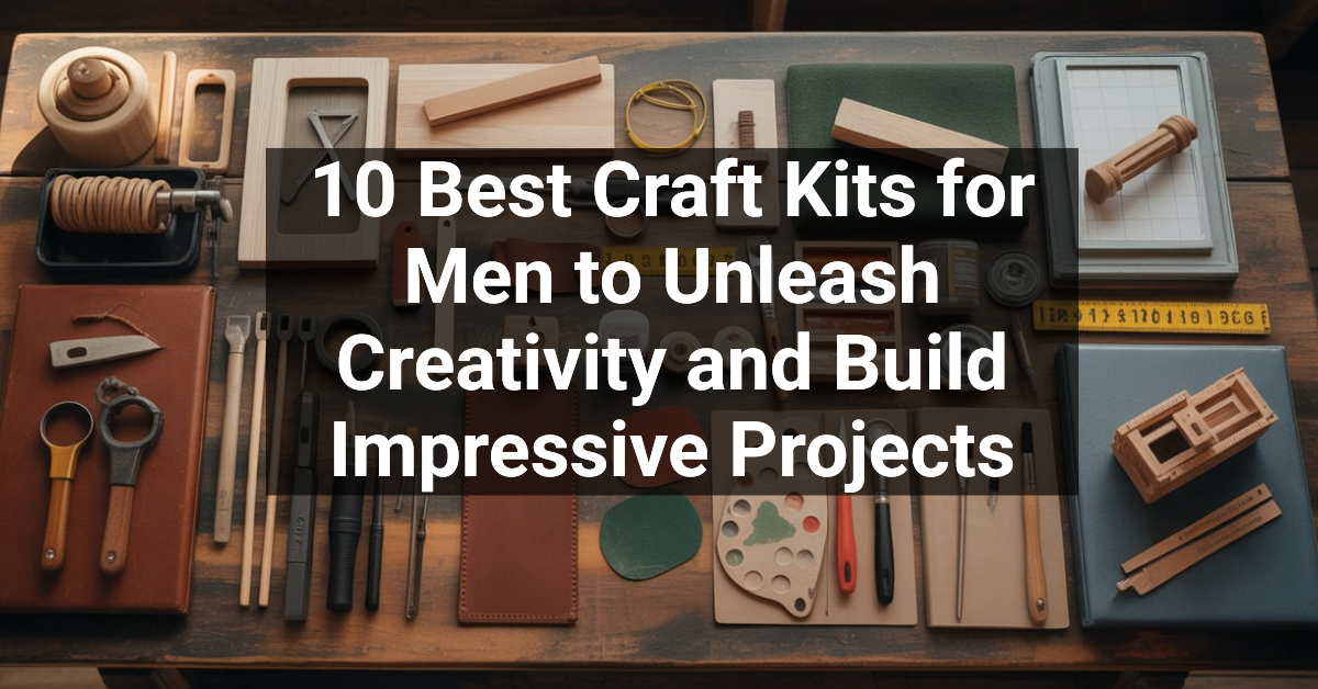 10 Best Craft Kits for Men to Unleash Creativity and Build Impressive Projects