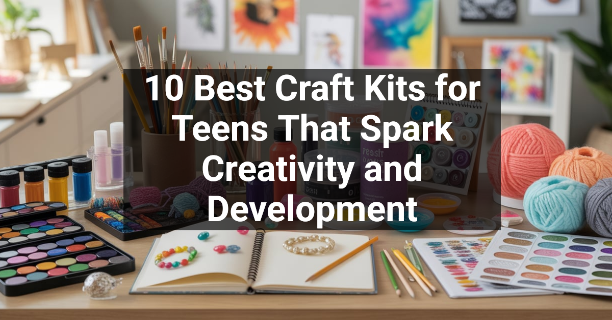 10 Best Craft Kits for Teens That Spark Creativity and Development