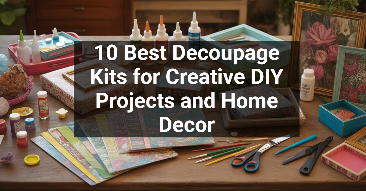 10 Best Decoupage Kits for Creative DIY Projects and Home Decor
