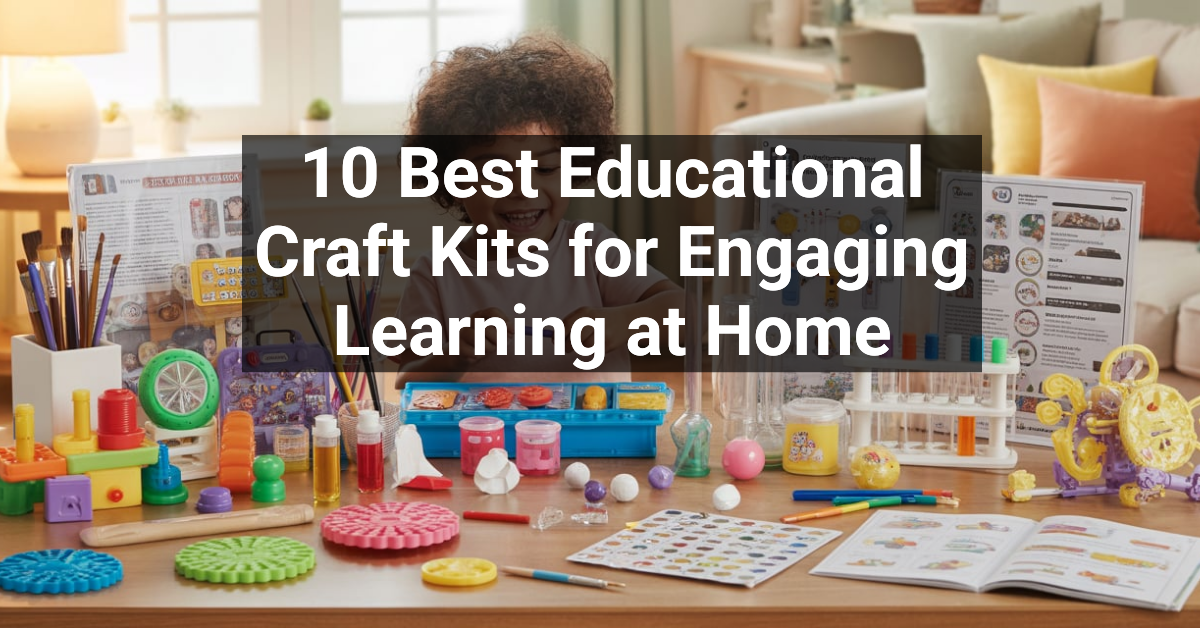 10 Best Educational Craft Kits for Engaging Learning at Home