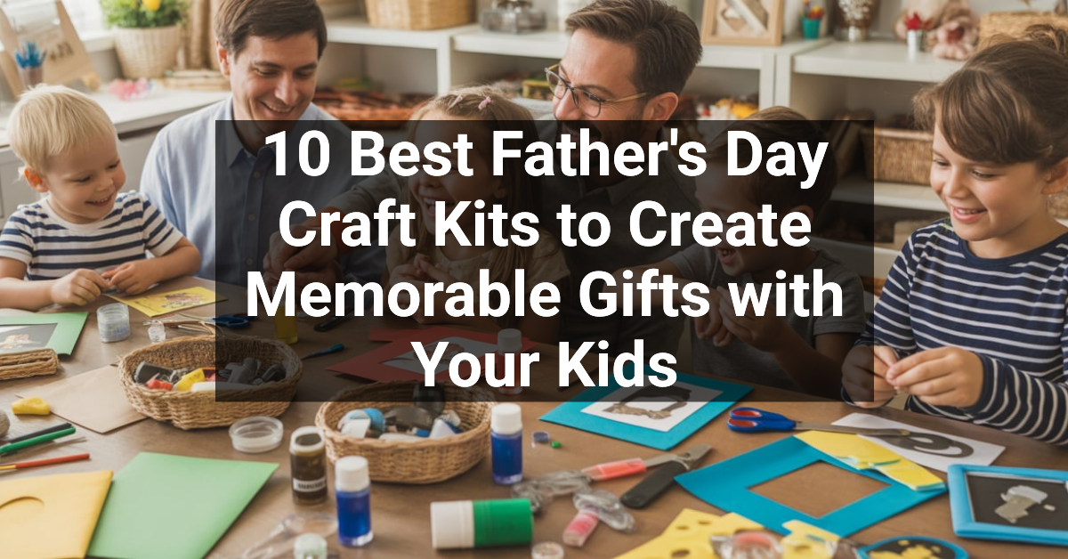 10 Best Father's Day Craft Kits to Create Memorable Gifts with Your Kids