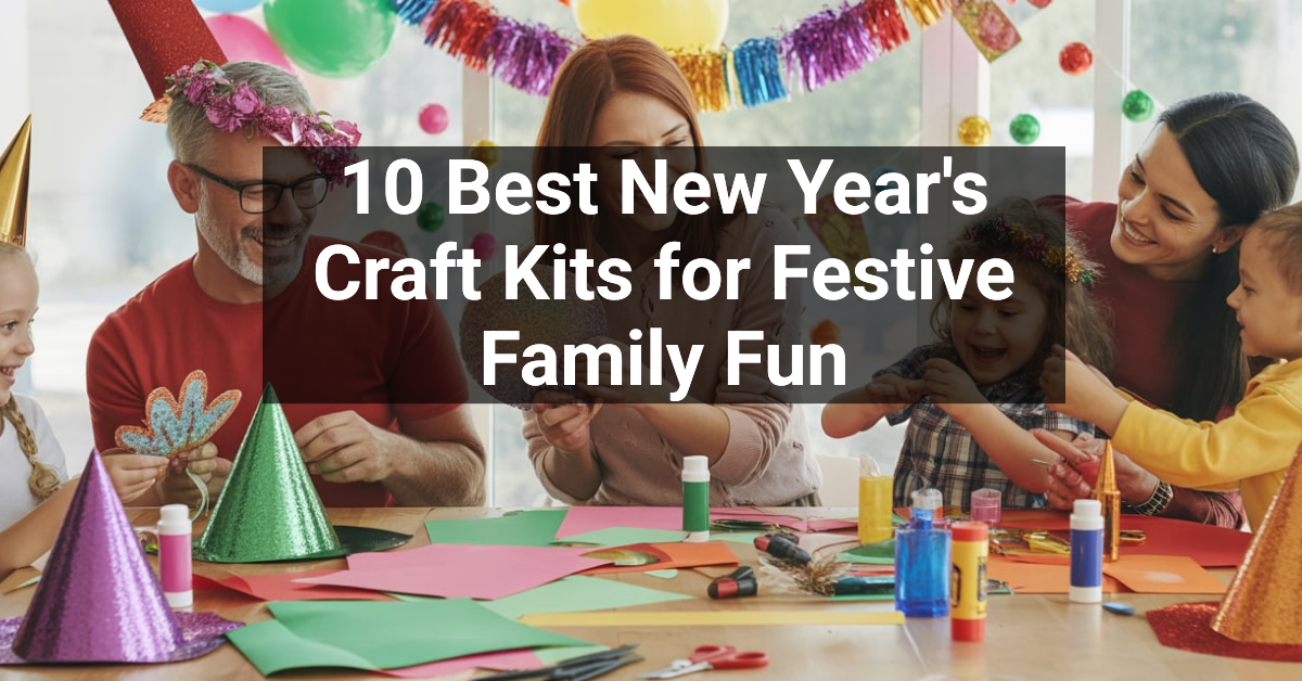 10 Best New Year's Craft Kits for Festive Family Fun