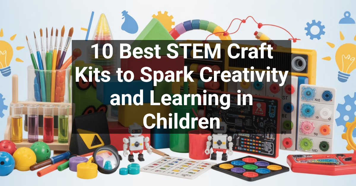 10 Best STEM Craft Kits to Spark Creativity and Learning in Children