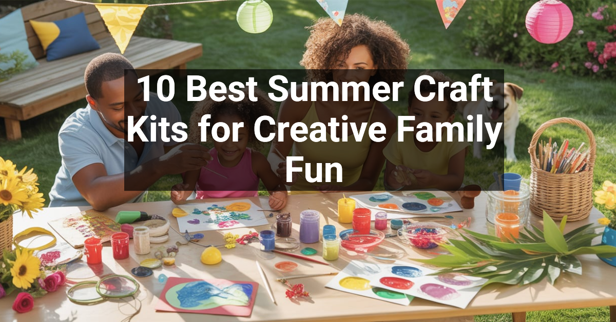 10 Best Summer Craft Kits for Creative Family Fun