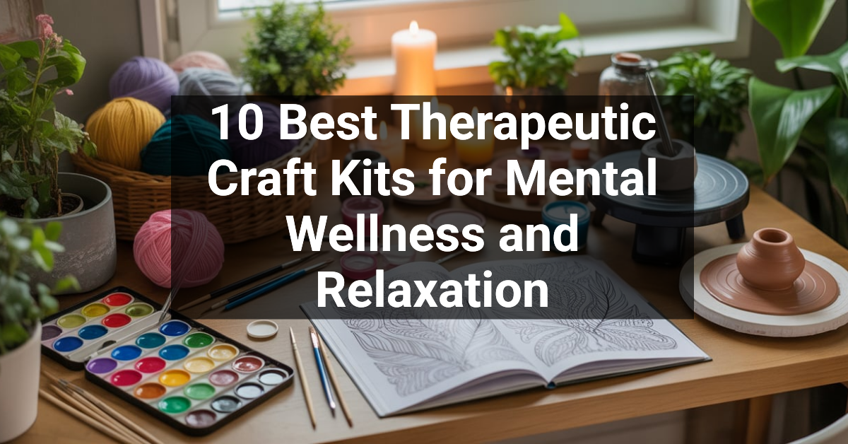 10 Best Therapeutic Craft Kits for Mental Wellness and Relaxation