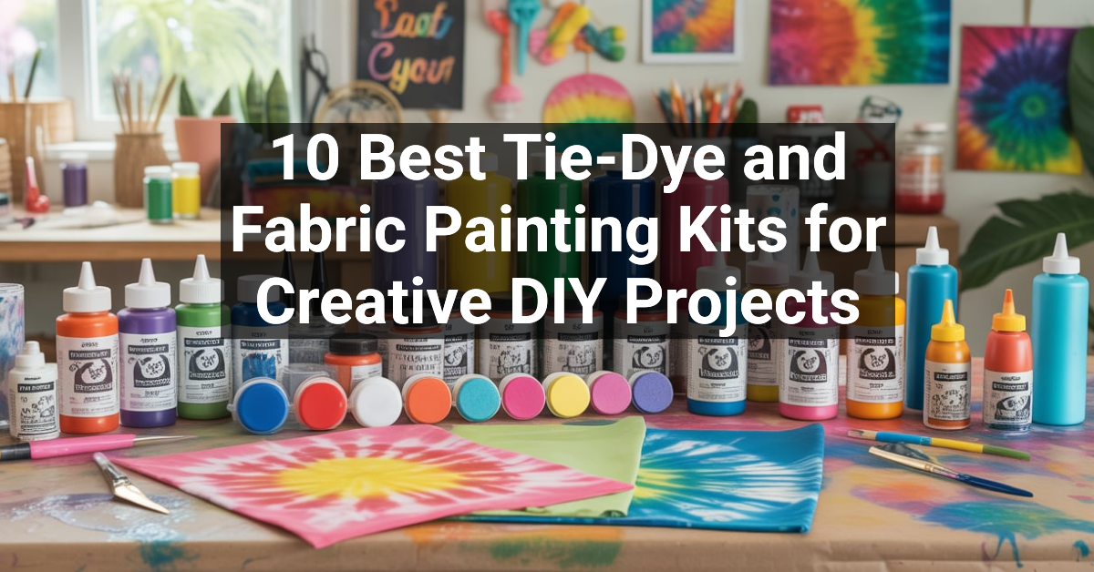 10 Best Tie-Dye and Fabric Painting Kits for Creative DIY Projects