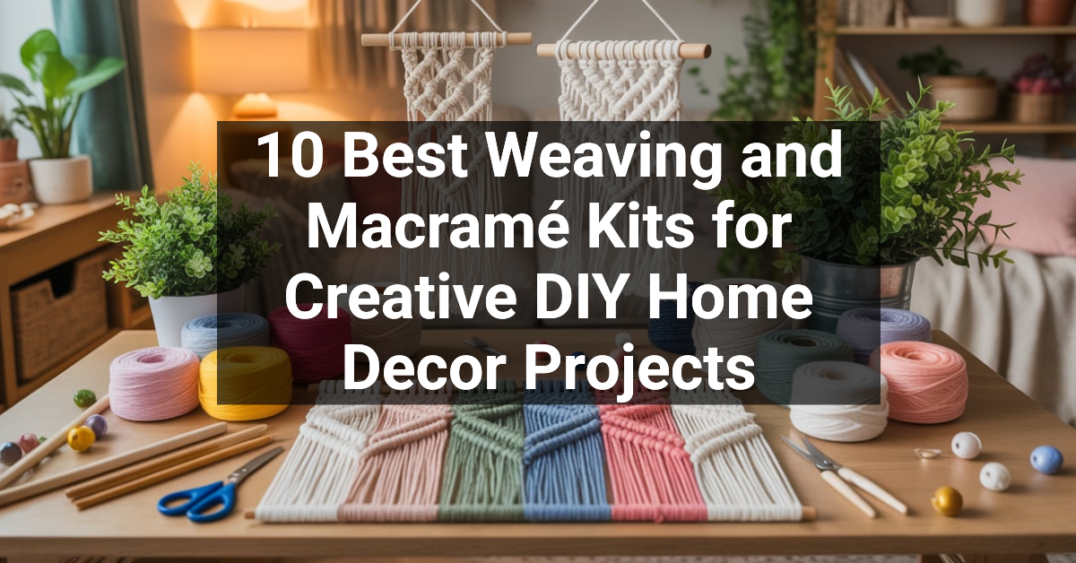 10 Best Weaving and Macramé Kits for Creative DIY Home Decor Projects
